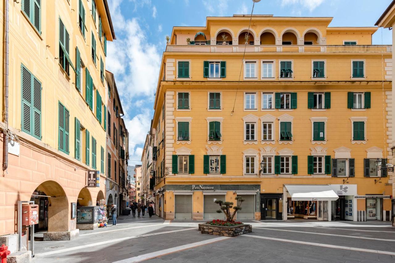 Mazzini 12 Very Central Apartment With Private Garage, Air Conditioning, Wifi, Just 50 Meters From The Beach Rapallo Zewnętrze zdjęcie