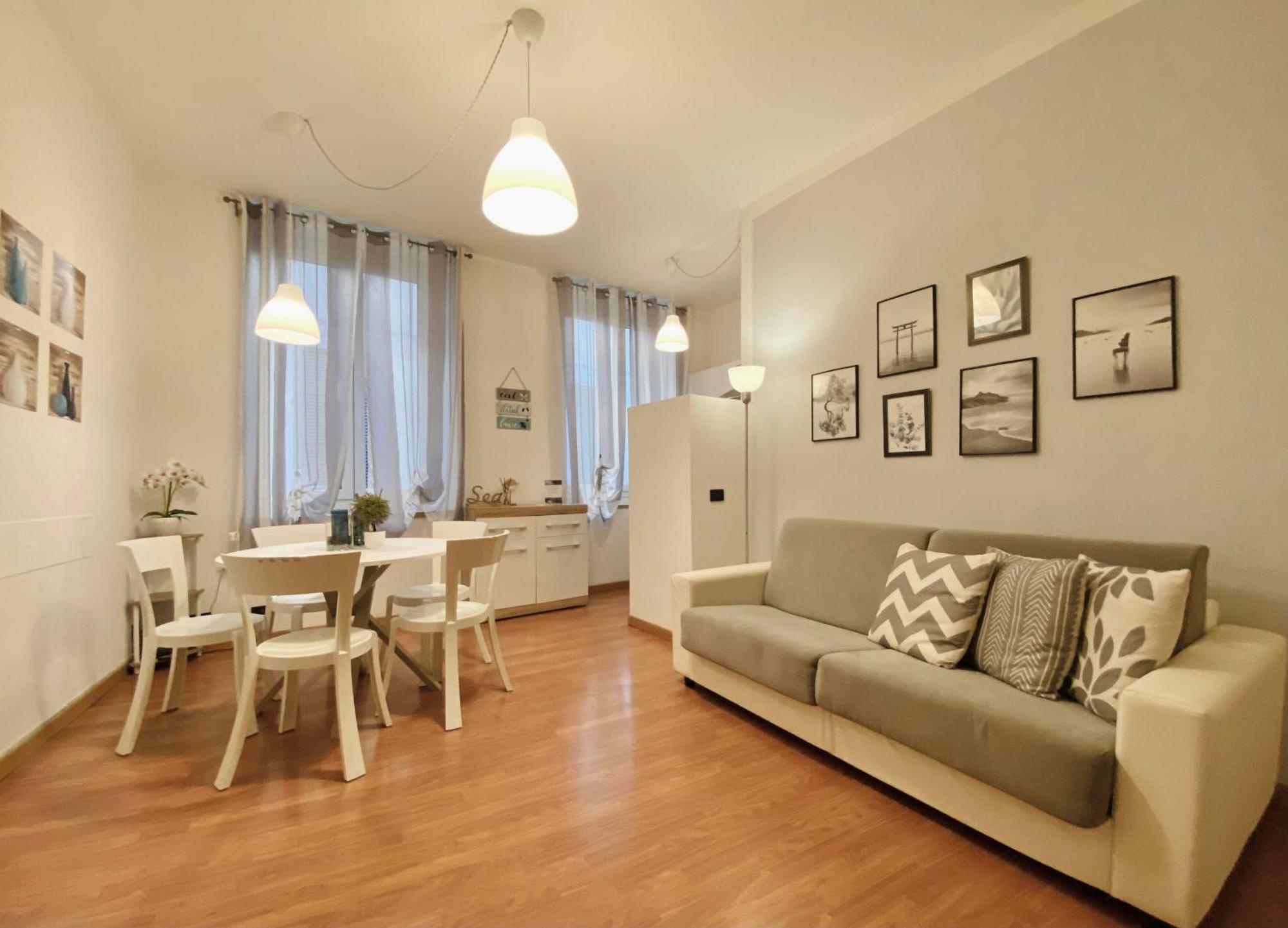 Mazzini 12 Very Central Apartment With Private Garage, Air Conditioning, Wifi, Just 50 Meters From The Beach Rapallo Zewnętrze zdjęcie